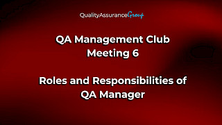 QA Management Club. Зустріч 6