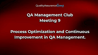 QA Management Club. Зустріч 9