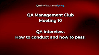 QA Management Club. Зустріч 10